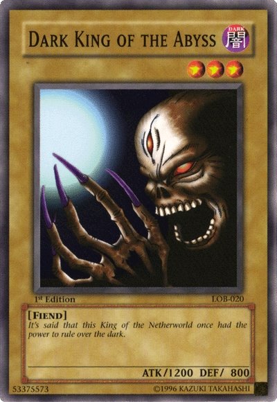 Dark King of the Abyss [LOB-020] Common 