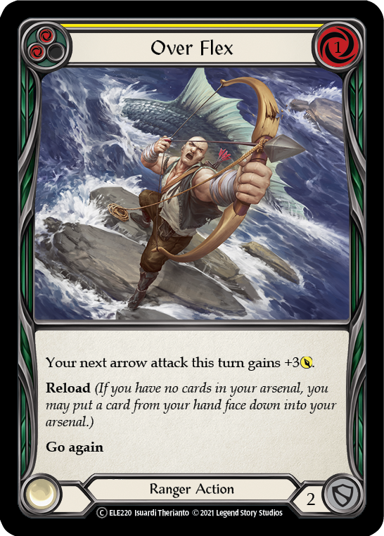 Over Flex (Yellow) [U-ELE220] (Tales of Aria Unlimited) Unlimited Rainbow Foil 