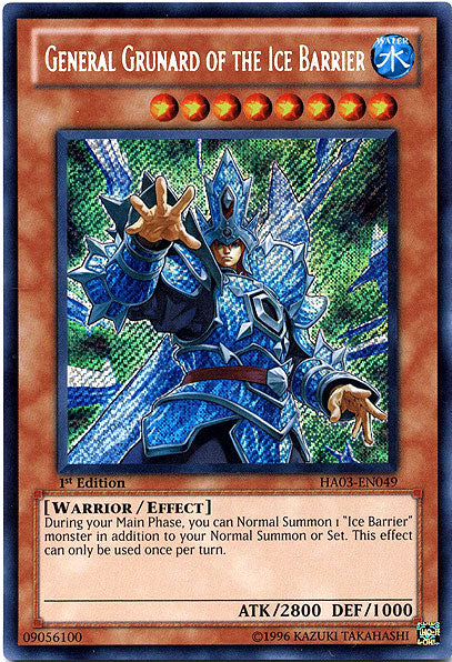 General Grunard of the Ice Barrier [HA03-EN049] Secret Rare 