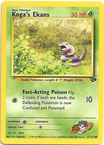 Koga's Ekans (77/132) [Gym Challenge Unlimited] 