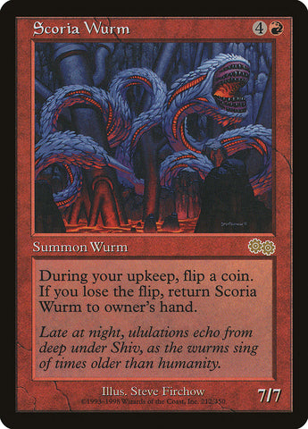 Scoria Wurm [Urza's Saga] 