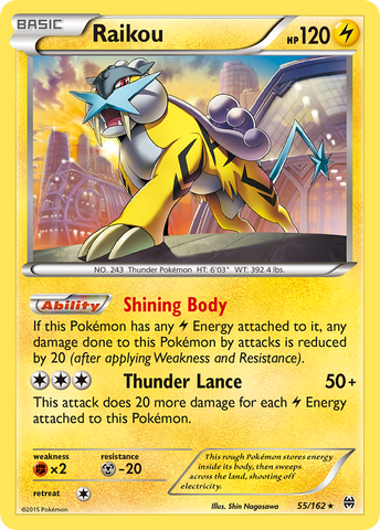 Raikou (55/162) [XY: BREAKthrough] 