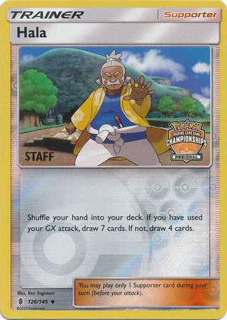 Hala (126/145) (Regional Championship Promo Staff) [Sun &amp; Moon: Guardians Rising] 