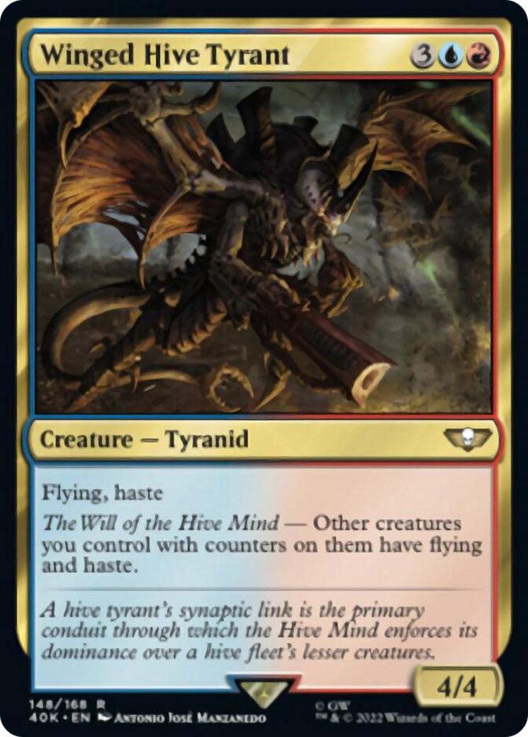 Winged Hive Tyrant (Surge Foil) [Warhammer 40,000] 