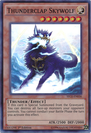 Thunderclap Skywolf [SECE-EN036] Super Rare 