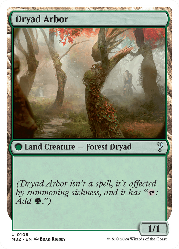 Dryad Arbor (White Border) [Mystery Booster 2] 