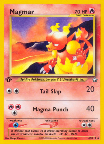 Magmar (40/111) [Neo Genesis 1st Edition] 