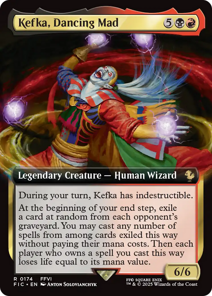 Kefka, Dancing Mad (Extended Art) [FINAL FANTASY Commander] 