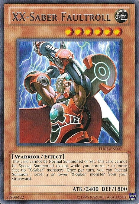 XX-Saber Faultroll [TU03-EN007] Rare 