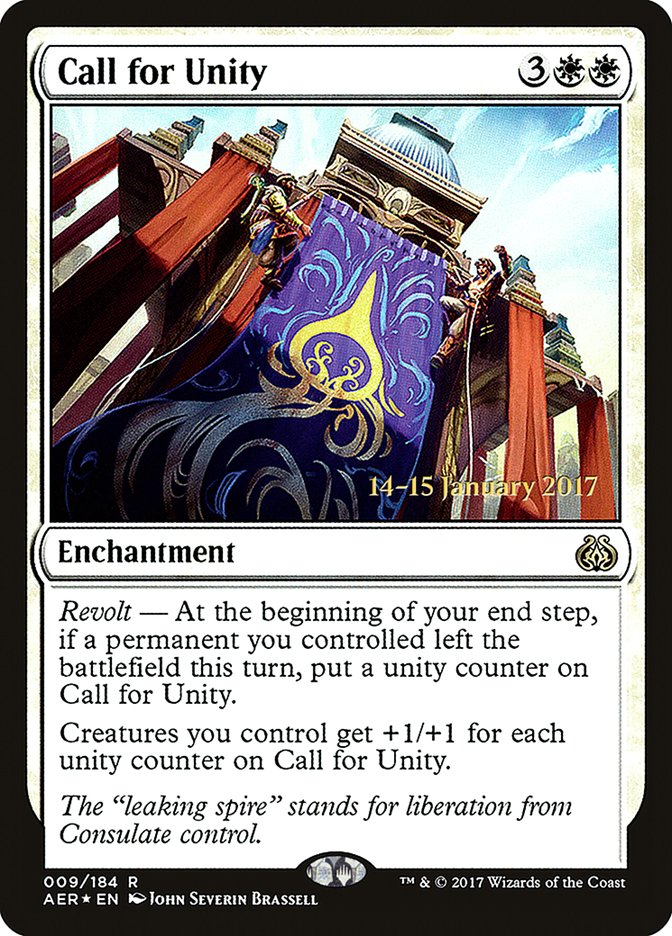 Call for Unity [Aether Revolt Prerelease Promos] 