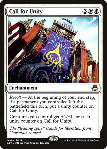 Call for Unity [Aether Revolt Prerelease Promos] 