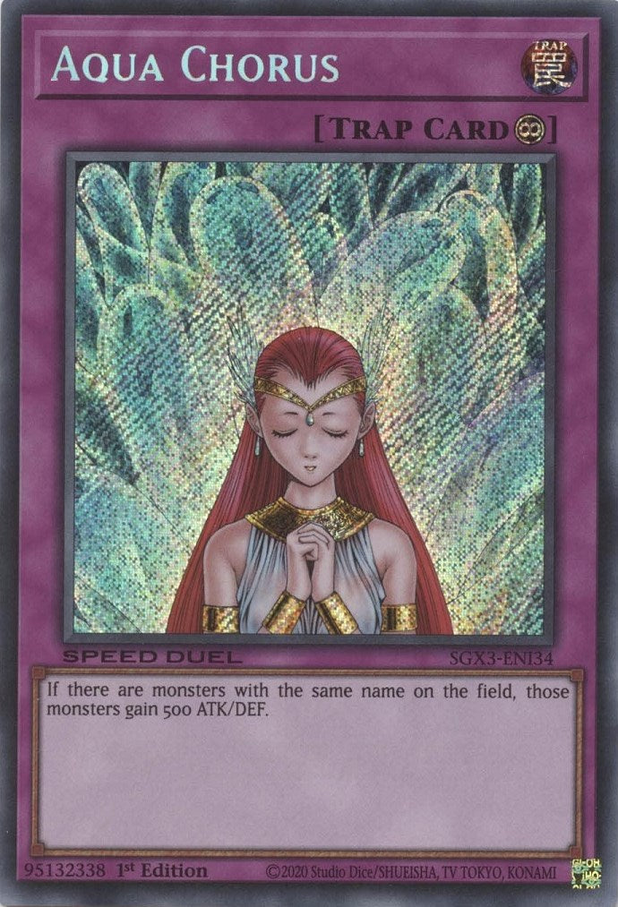 Aqua Chorus [SGX3-ENI34] Secret Rare 