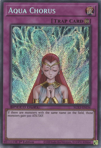 Aqua Chorus [SGX3-ENI34] Secret Rare 