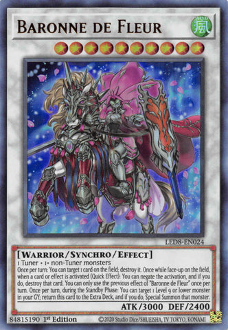 Baroness of Fleur [LED8-EN024] Ultra Rare 
