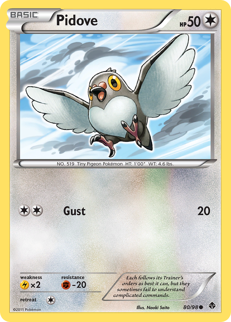 Pidove (80/98) [Black &amp; White: Emerging Powers] 