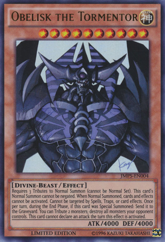 Obelisk the Tormentor [JMPS-EN004] Ultra Rare 