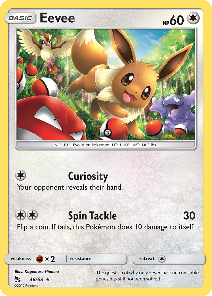 Eevee (48/68) [Sun &amp; Moon: Hidden Fates] 