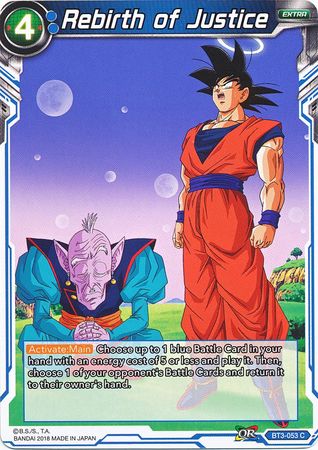 Rebirth of Justice (BT3-053) [Cross Worlds] 