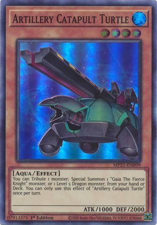 Artillery Catapult Turtle [MP21-EN099] Super Rare 