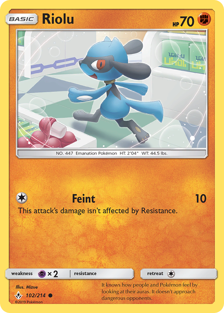 Riolu (102/214) [Sun &amp; Moon: Unbroken Bonds] 