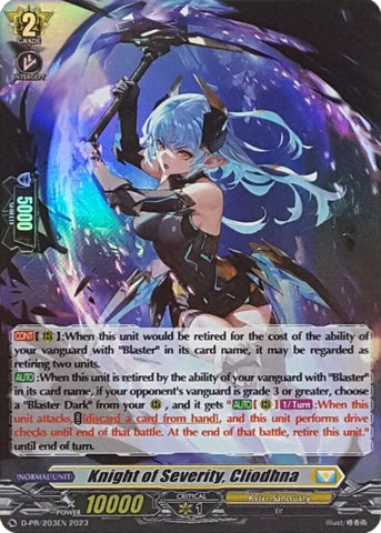 Knight of Severity, Cliodhna (Foil) (D-PR/203EN 2023) [D Promo Cards] 