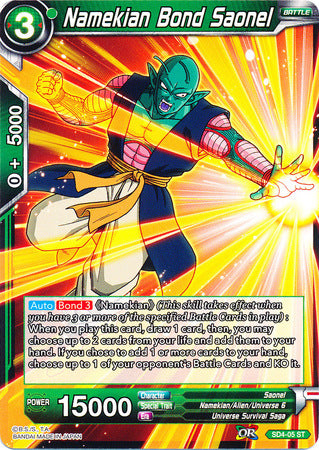 Namekian Bond Saonel (Starter Deck - The Guardian of Namekians) (SD4-05) [Colossal Warfare] 