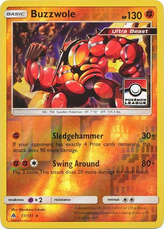 Buzzwole (77/131) (League Promo) [Sun &amp; Moon: Forbidden Light] 