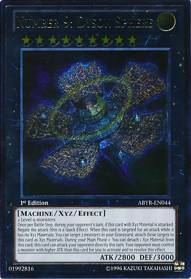 Number 9: Dyson Sphere (UTR) [ABYR-EN044] Ultimate Rare 
