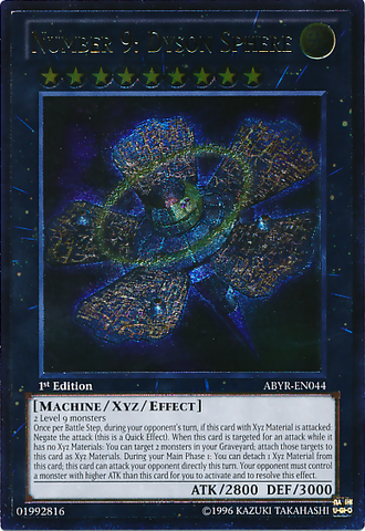 Number 9: Dyson Sphere (UTR) [ABYR-EN044] Ultimate Rare 