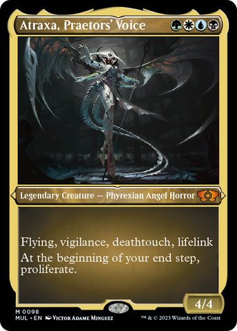 Atraxa, Praetors' Voice (Foil Etched) [Multiverse Legends] 