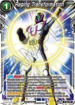 Raging Transformation (P-325) [Tournament Promotion Cards] 
