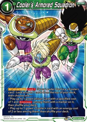 Cooler's Armored Squadron (BT17-078) [Ultimate Squad] 