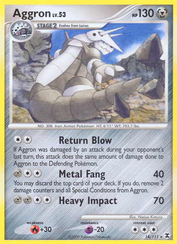 Aggron (14/111) [Platinum: Rising Rivals] 