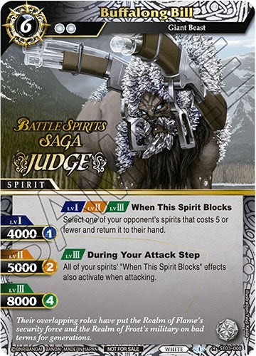 Buffalong Bill (Judge Pack Vol. 1) (ST03-008) [Battle Spirits Saga Promo Cards]