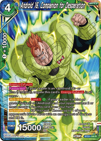 Android 16, Companion for Desperation (BT21-144) [Wild Resurgence] 