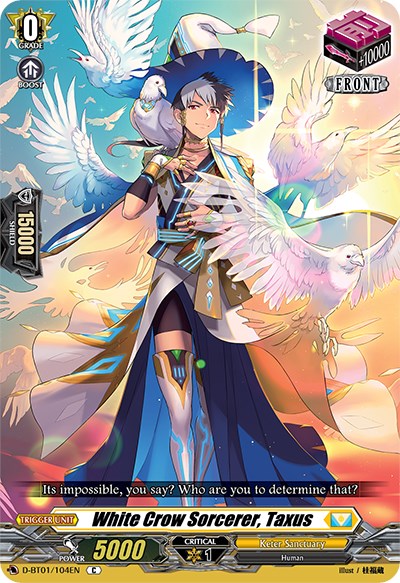 White Crow Sorcerer, Taxus (D-BT01/104EN) [Genesis of the Five Greats]