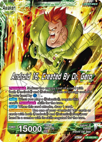 Android 16 // Android 16, Created By Dr. Gero (P-495) [Promotion Cards] 