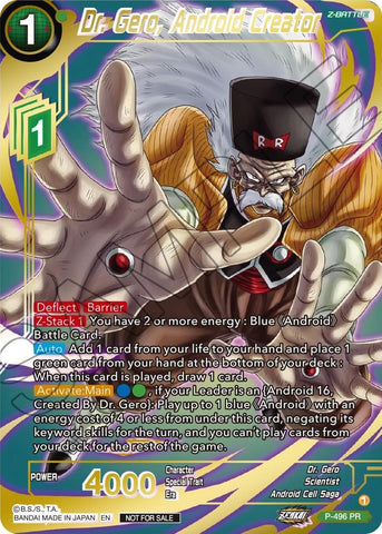 Dr. Gero, Android Creator (Gold Stamped) (P-496) [Promotion Cards] 