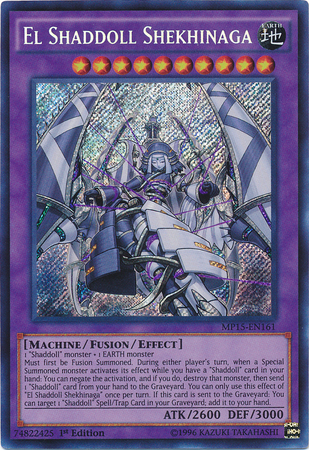 El Shaddoll Shekhinaga [MP15-EN161] Secret Rare 
