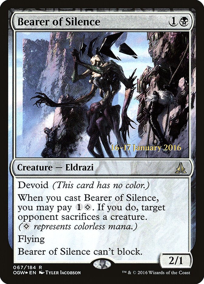 Bearer of Silence [Oath of the Gatewatch Prerelease Promos] 