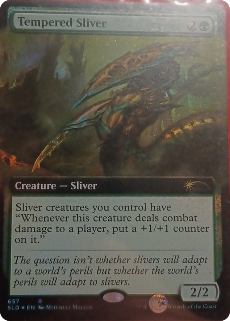 Tempered Sliver (Extended Art) [Secret Lair Drop Promos]