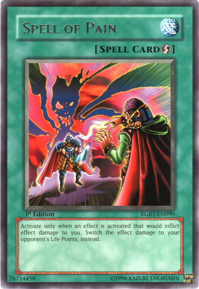 Spell of Pain [RGBT-EN090] Rare 