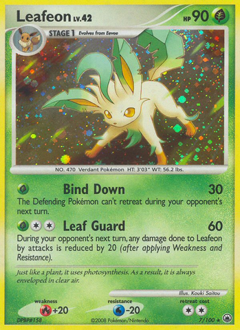 Leafeon (7/100) [Diamond &amp; Pearl: Majestic Dawn] 