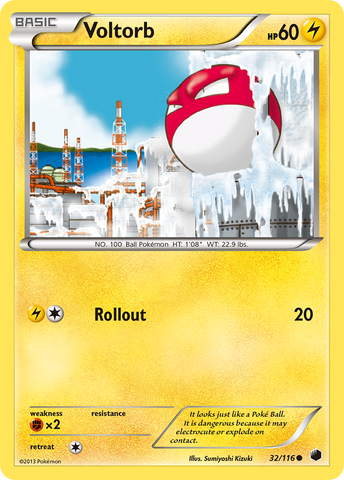 Voltorb (32/116) [Black &amp; White: Plasma Freeze] 