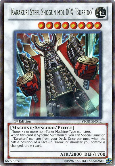 Karakuri Steel Shogun mdl 00X "Bureido" [STOR-EN042] Ultra Rare 