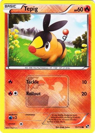 Tepig (15/114) (League Promo) [Black &amp; White: Base Set] 