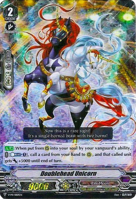 Doublehead Unicorn (Parallel Foil) (V-PR/0159EN) [V Promo Cards]