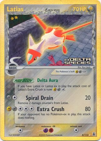 Latias (8/113) (Delta Species) (Stamped) [EX: Delta Species] 