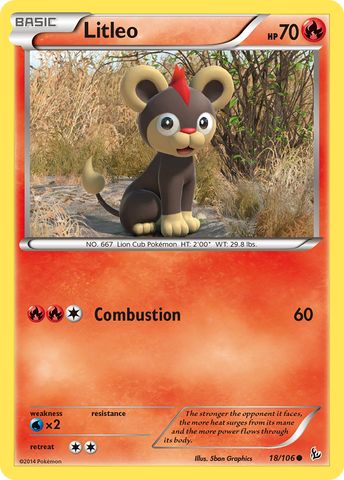 Litleo (18/106) [XY: Flashfire] 