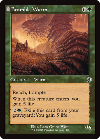Bramble Wurm (Retro Frame) [Innistrad Remastered] 